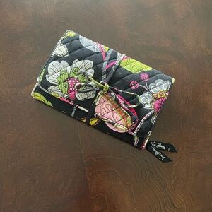 Vera Bradley Black and Pink Travel Bag with Floral Design